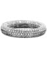 ფოტო #1 პროდუქტის Pavé Crystal Eternity Rounded Band Ring