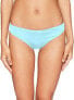 THE BIKINI LAB Women's 243635 Cinched Back Bikini Bottom Blue Swimwear Size M