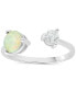 Simulated Opal & Cubic Zirconia Cuff Ring in Sterling Silver, Created for Macy's