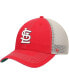 Бейсболка Trucker Snapback '47 Brand St. Louis Cardinals Clean Up Red для мужчин Красный - фото #2