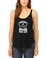 Women's Word Art Pug Life Flowy Tank Top