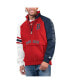 ფოტო #1 პროდუქტის Men's Red, Navy Boston Red Sox Elite Raglan Half-Zip Jacket