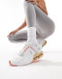 ON Cloudnova Flux trainers in white and peach