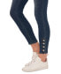 Фото #3 товара Women's Imitation-Pearl-Trim High-Rise Skinny Jeans