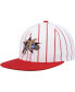 Фото #1 товара Men's White Philadelphia 76ers Hardwood Classics Pinstripe Snapback Hat