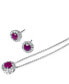 ფოტო #11 პროდუქტის EFFY® Tanzanite (9/10 ct. t.w.) & Diamond (1/3 ct. t.w.) Stud Earrings in 14k White Gold (Also available in Ruby, Emerald & Sapphire)
