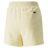 Puma Downtown High Waisted Shorts Womens Yellow Casual Athletic Bottoms 53358741