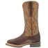 Фото #4 товара Lucchese Ruth Square Toe Cowboy Womens Brown Casual Boots M3692-WF