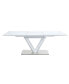 Gallegos Dining Table, White High Gloss Finish