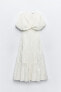 Фото #2 товара Платье с ажурной вышивкой и узлом ZARA