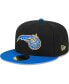 ფოტო #2 პროდუქტის Men's Black, Blue Orlando Magic Gameday Gold Pop Stars 59FIFTY Fitted Hat