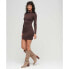 Фото #5 товара SUPERDRY Mock Neck Jersey Long Sleeve Short Dress