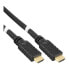 Фото #2 товара InLine High Speed HDMI Cable w/Eth. - active - M/M - black - golden contacts - 40m
