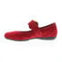 Gabor 54-168-15 Womens Red Leather Hook & Loop Mary Jane Flats Shoes