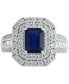 ფოტო #8 პროდუქტის EFFY® Sapphire (1-1/2 ct. t.w) and Diamond (1/2 ct. t.w) Ring in 14K White Gold (Also Available In Tanzanite)