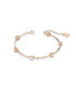 Crystal Constella Bracelet Round Cut White Rose Gold-Tone Plated