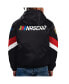 Фото #2 товара Men's Black NASCAR Home Team Satin Half-Zip Hoodie Jacket