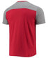 Men's Red, Heathered Gray Atlanta Falcons Gridiron Classics Field Goal Slub T-shirt