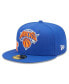 Фото #4 товара Men's Blue New York Knicks Side Split 59FIFTY Fitted Hat