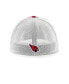 Men's Cardinal Arizona Cardinals Leather Head Flex Hat