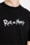 Rick And Morty Comfort Fit Bisiklet Yaka %100 Pamuk Tişört