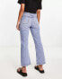 ASOS DESIGN cropped easy straight jeans in light blue