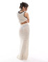 Фото #4 товара ASOS DESIGN knit maxi beach skirt in cream