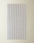 Cotton bath towel with contrast stripes