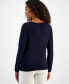 ფოტო #2 პროდუქტის Women's Love Boat Neck Long-Sleeve Sweater