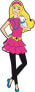 Sticker BOO Dekoracja ścienna Barbie ok 30 cm