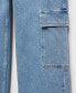 ფოტო #6 პროდუქტის Women's Pockets Detail Loose Cargo Jeans