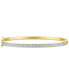 ფოტო #4 პროდუქტის 2-Pc. Set Diamond Bangle Bracelets (1/5 ct. t.w.) in 14k Gold-Plated Sterling Silver