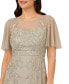 Фото #3 товара Women's Embellished Flutter-Sleeve Dress