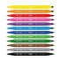 Set of Felt Tip Pens Milan Multicolour Double-ended/Double grading