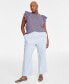 Фото #1 товара Trendy Plus Size Pull-On Chino Pants, Created for Macy's