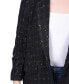 Фото #4 товара Petite Long Sleeve Single Button Tweed Blazer