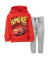 ფოტო #1 პროდუქტის Boys Pixar Cars Lightning McQueen Fleece Pullover Hoodie and Pants Outfit Set to