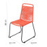 Garden chair Antea 57 x 61 x 90 cm Red Rope