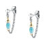 Playful bicolor chain earrings Colori SAXQ08