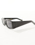 A.Kjaerbede alex rectangle sunglasses in black - фото #3