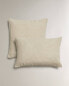 Linen cushion cover