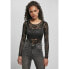 URBAN CLASSICS Long Sleeve Lace Bodysuit