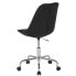 Фото #2 товара Aurora Series Mid-Back Black Fabric Task Chair With Pneumatic Lift And Chrome Base