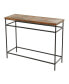 Фото #1 товара Metal Rustic Console Table with Brown Wood Top, 48" x 16" x 30"