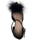 Фото #4 товара Women's Abiny Faux Feather Ankle Strap Pumps