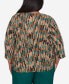 ფოტო #2 პროდუქტის Plus Size Emerald Isle Women's Chenille Vertical Texture Top