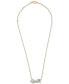 Фото #3 товара Wrapped diamond "Queen" 20" Pendant Necklace (1/6 ct. t.w.) in 14k Gold, Created for Macy's