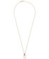 ფოტო #3 პროდუქტის Amethyst Graduated Oval 18" Pendant Necklace (1/5 ct. t.w.) in 14k Gold-Plated Sterling Silver