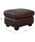 Arther 26" Leather Traditional Ottoman