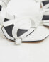 ASOS DESIGN Nice gladiator heeled sandals in white